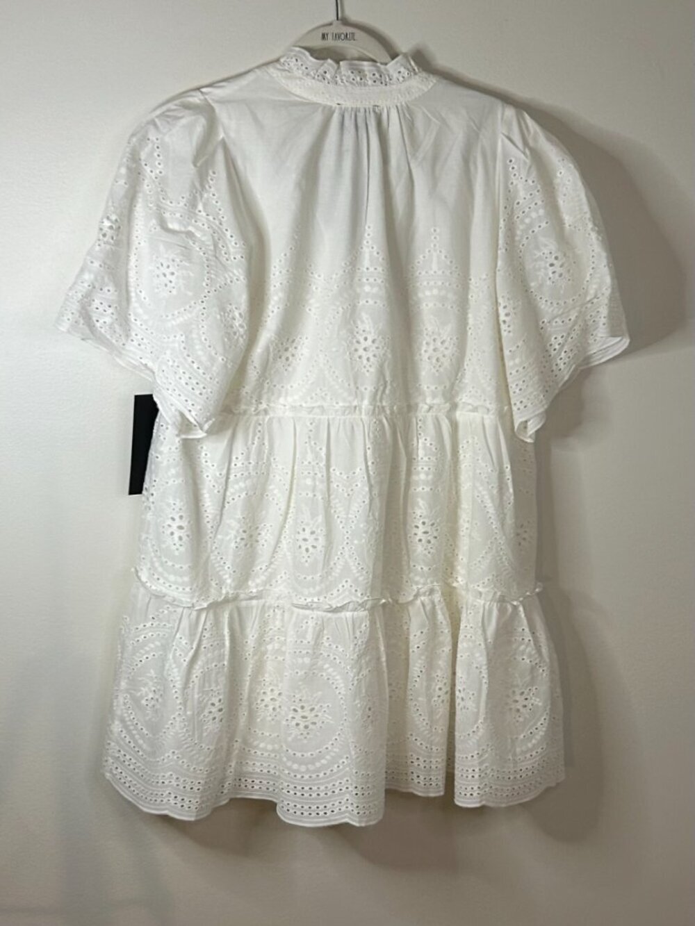 Tuckernuck White Eyelet Crawford Dress Size L - Picture 6 of 7
